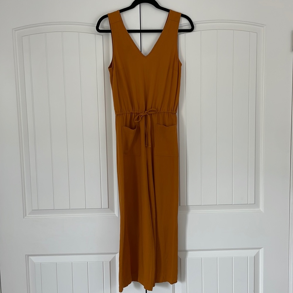Old Navy mustard jumpsuit